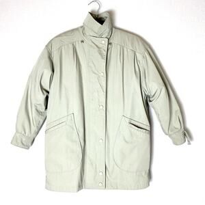 Vintage Towne by London Fog Bomber Jacket Size Small Petite Short